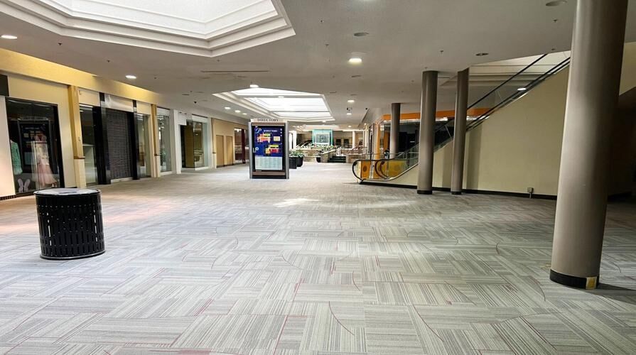 Stark and dark: Tulsa Promenade mall, once a retail fixture, remains shell of former self